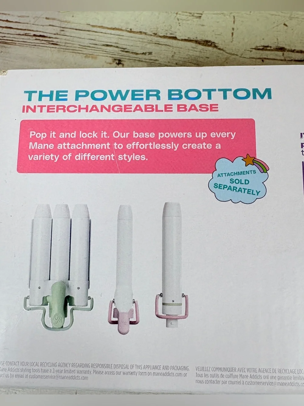 MANE Addicts The Power Bottom & 1.25” Jumbo Hair Waver Interchangeable Base